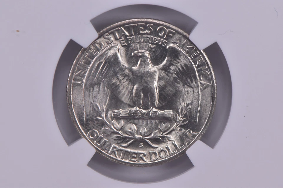 1946-S/S Error Washington Quarter MS65 NGC Special Label *2164 - Image 4 of 4