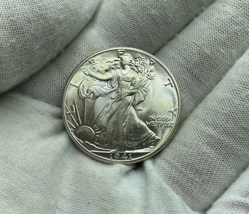 1941-P GEM BU+++ WALKING LIBERTY HALF-DOLLAR L294