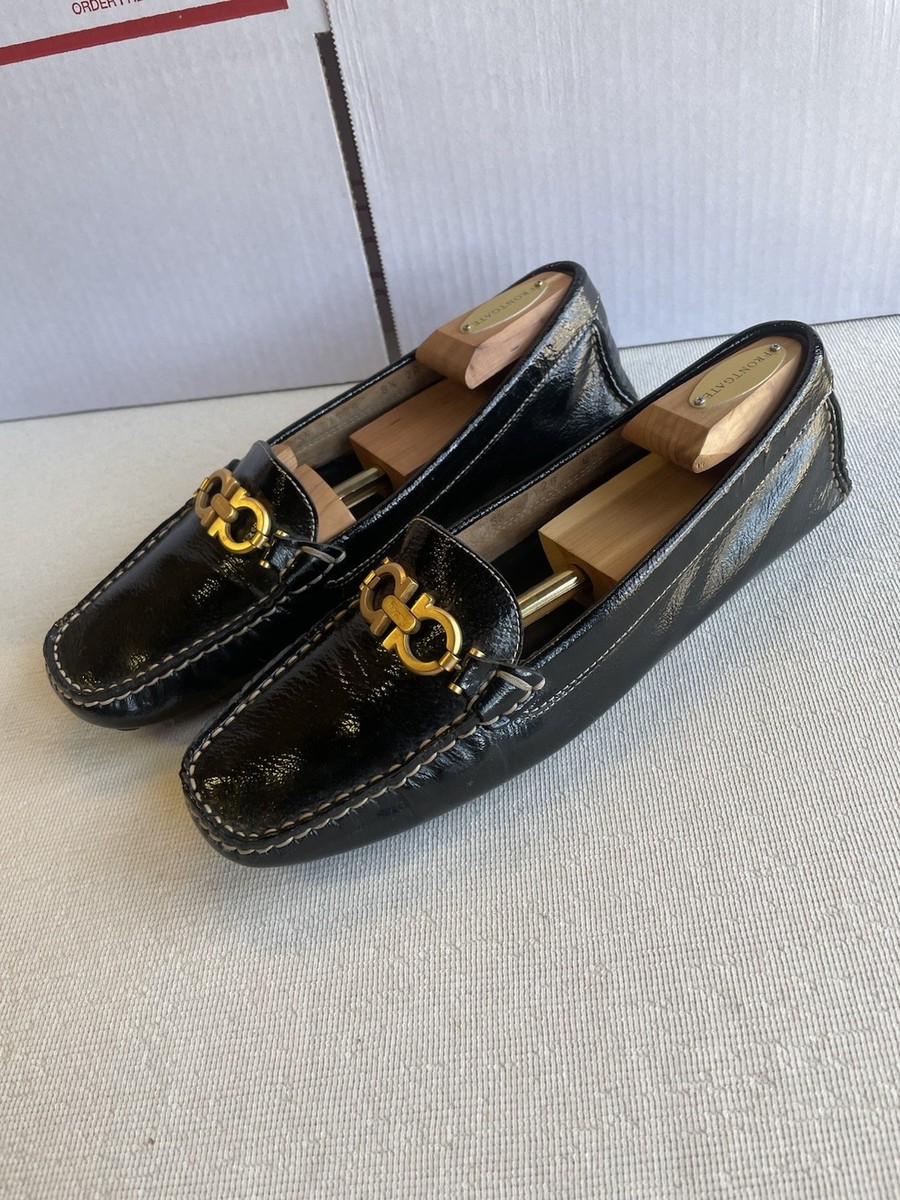 Salvatore Ferragamo Black Leather Metal Bit Loafers Salvatore Ferragamo | Shoes | Salvatore Ferragamo Black  main image 4