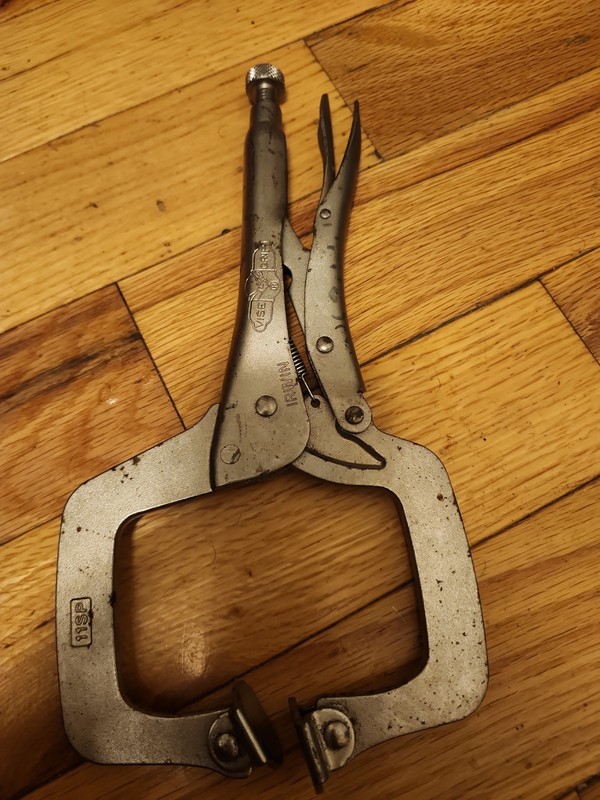 IRWIN VISE-GRIP Locking C Clamp Pliers 6 Inch Swivel Pads 6SP