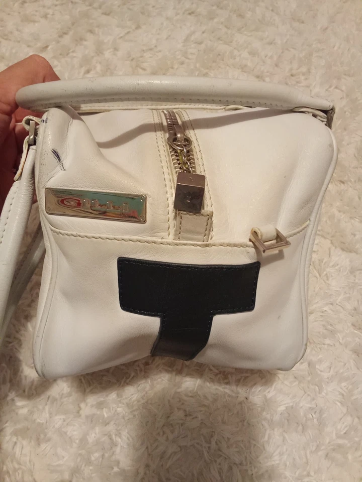 Borsa Gilli Cube Fiat vintage bianco - Immagine 4 di 4