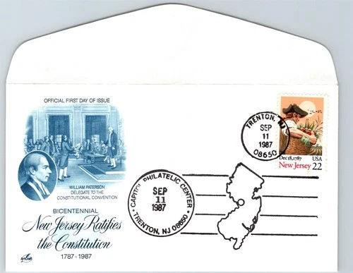 S07-2599, NEW JERSEY BIENT., *ARTCRAFT FIRST DAY COVER