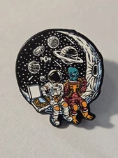 Domino's Pizza "Alien" ENAMEL Pin, Hat Pin, Shirt Pin MOON Lunch