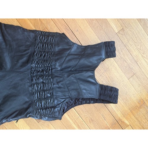 FIRST Thinsulate schwarze Echtleder Latzhose Gr. XL - Bild 6 von 7