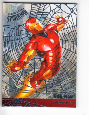 2017 Fleer Ultra Spider-Man Team-Ups Web Foil TU06 TU6 IRON MAN