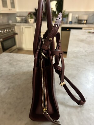 ショルダーバッグ・ポシェット ^LEATHERY^ Bolted square shoulder bag BURGUNDY LRBG3106BU GORGLITTER Women's Buckle Shoulder Bag Y2k Leather Handbags
