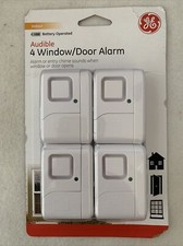 New GE Personal Security Window/Door Alarm, 4-Pack, Battery Operated, 45174