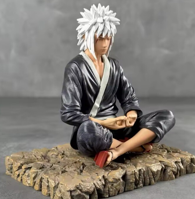 Naruto Anime Figure Jiraiya Meditating Pose PVC Collectible Decor