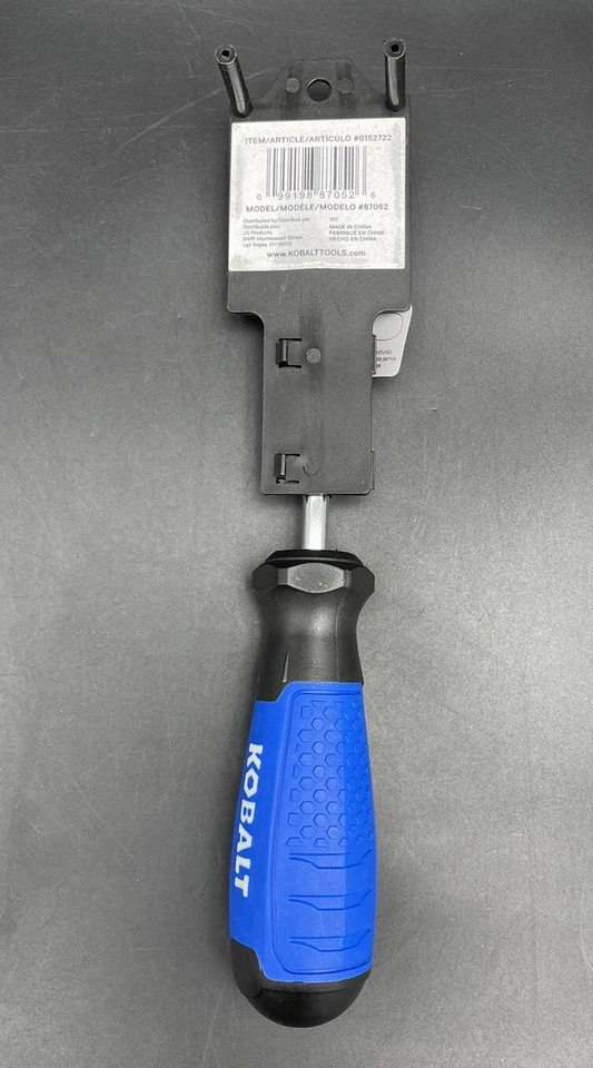 Kobalt 1/4 in 6mm Nut Driver with Rubber Grip 0152722 New Blue Black - Image 2 of 4