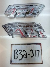 Original Gm 1963 1964 Pontiac 421 Emblems 9770035 Rh 9770036 Lh B32-317 Original Gm 1963 1964 Pontiac 421 Emblems 9770035 Rh 9770036 Lh B32-317