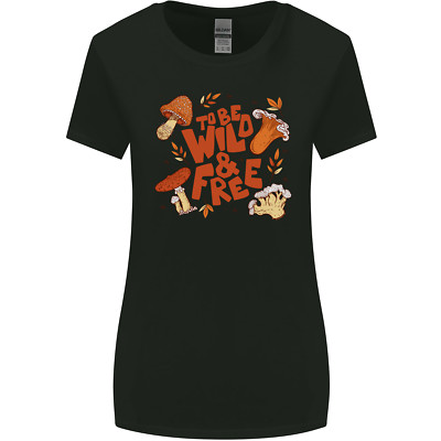 Wild & Free Mushroom Foraging Nature Womens Wider Cut T-Shirt