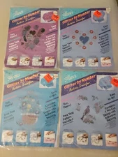 Aleene's Glitter by Number Fashion Transfer.   Lot of 4