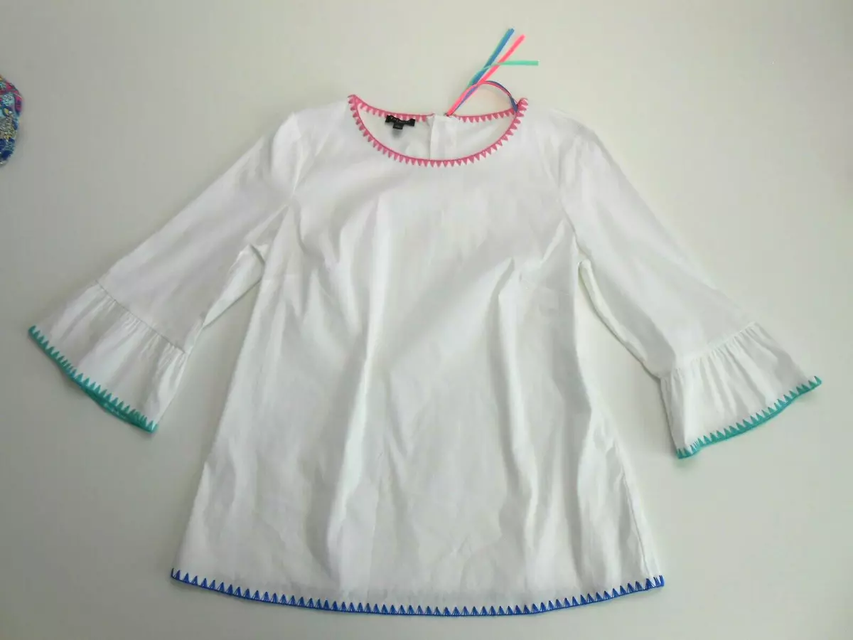 petite white blouse