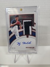 2022 immaculate baseball Kyle Muller rc rookie patch auto #'d  /49