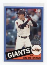 2020 Topps Series 2 Baseball 1985 35th Anniversary Blue #85TB-40 Mike Yastrzemsk