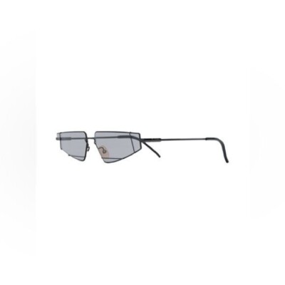 FENDI 61MM FUTURISTIC TRIANGLE WIRE FRAME SUNGLASSES IN  display picture 2