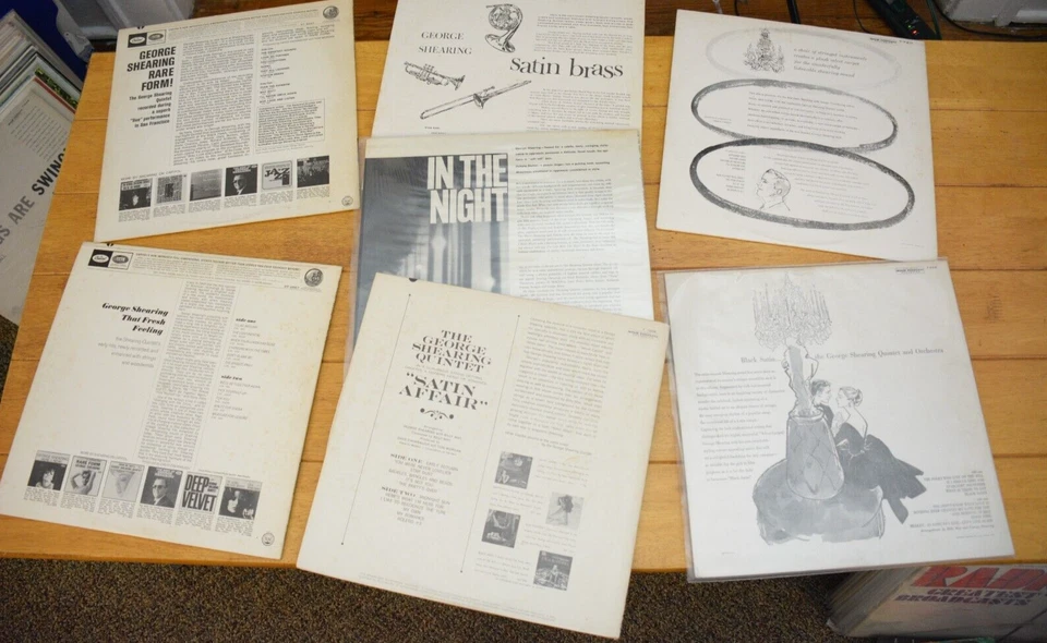 GEORGE SHEARING LP LOT OF 7 JAZZ CHEESECAKE SATIN, BRASS, VELVET NICE! [73] Foto 2 de 4