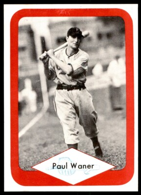 #ad 1975 SHERATON GREAT PLAINS GREATS #9 PAUL WANER PITTSBURGH PIRATES $1.00