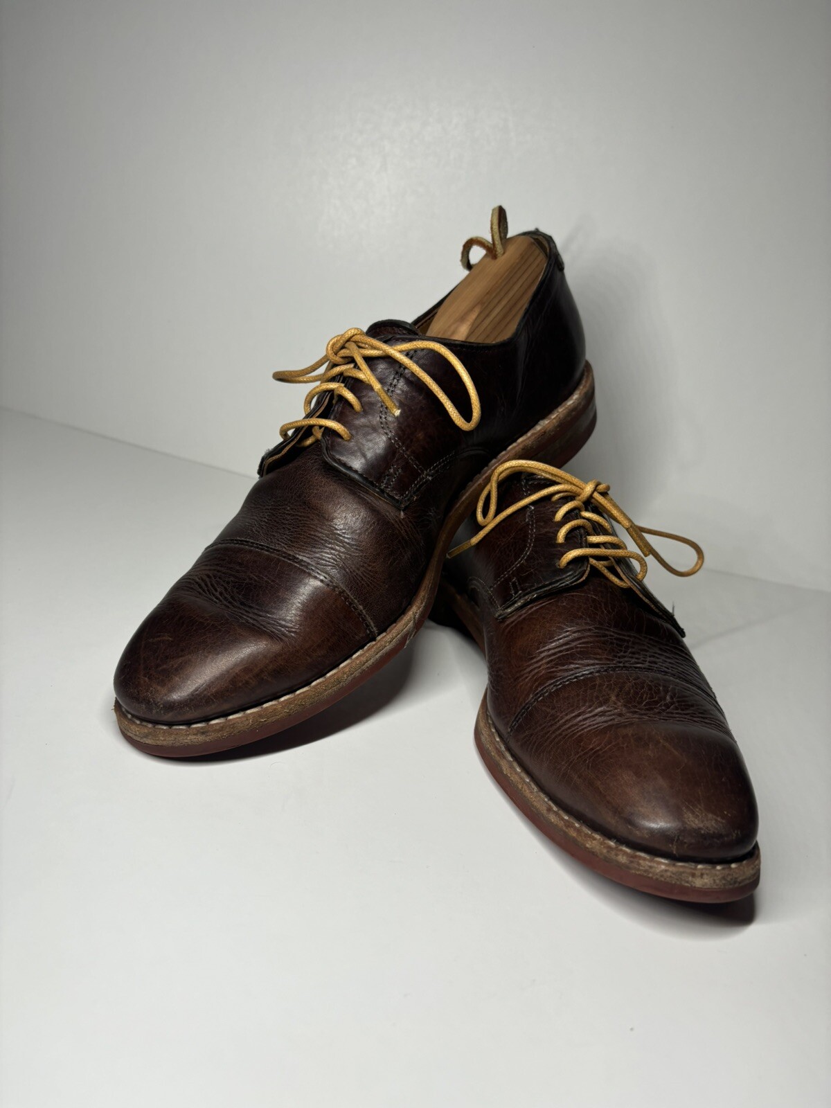 SAOLA Scarpe eleganti derby Allen Edmonds Oak Street da uomo 9 C marrone made in USA