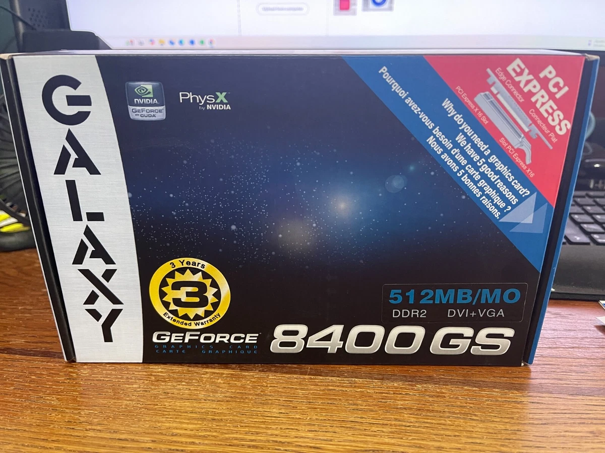 Placa de Video XFX GeForce 8400GS 256Mb DDR2 PCI Express 16x Tv Out Box