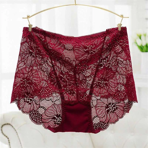 Damen-Spitzenhöschen nahtlos sexy Unterwäsche hohe Taille Schlüpfer Dessous weiblich USA - Bild 6 von 32