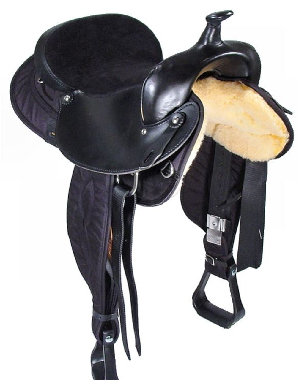 New Big Horn Synthetic Western Trail Saddle eBay