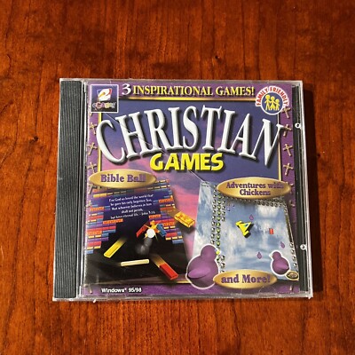 SEALED 1999 eGames Christian Bible Games PC CD-ROM Windows 95 98  743999102101|