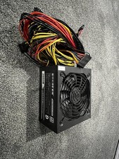 Black 1800W Mining Modular Power Supply PSU ATX For 8 GPU Rig Mining Miner