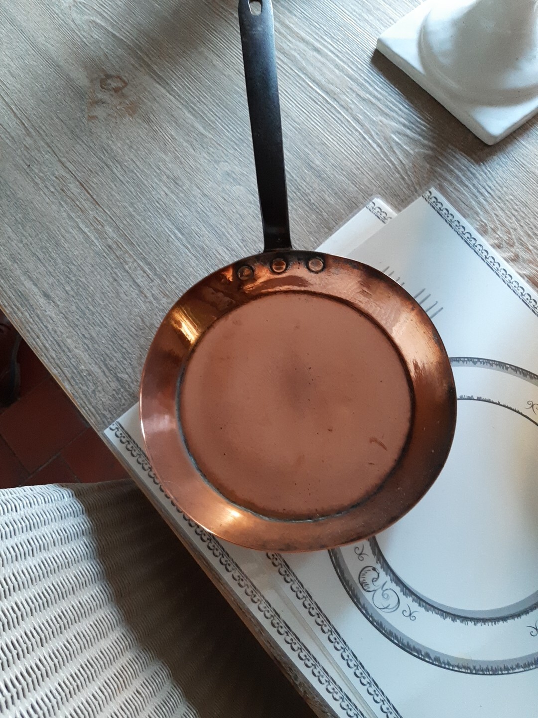 antique copper frying pan eBay