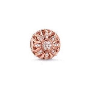 Authentic Thomas Sabo TK0060 Karma Bead Rose Gold Plated Sun CZ Sterling Silver RRP $169