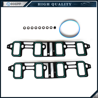 ECCPP Intake Gasket For 07-16 Chevrolet GMC Hummer Cadillac 6.2L 6.0L