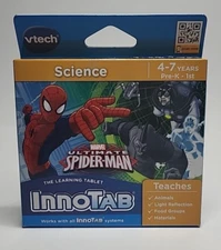 Vtech Innotab Spiderman NEW Game Cartridge Age 4-7 Pre K-1st Grade Science