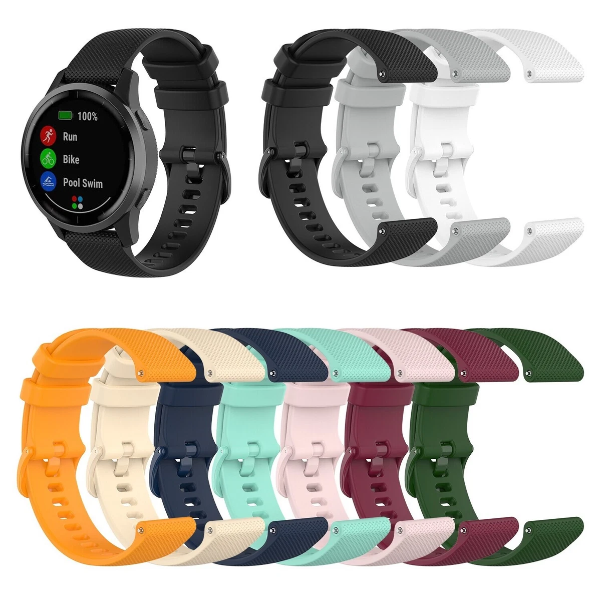 Silicone For Garmin Forerunner 45s Replacement Bracelet Watchband