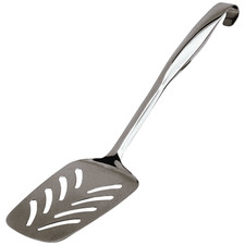 Genware Slotted Turner 360mm Stainless Steel Spatula Catering Kitchen Utensil