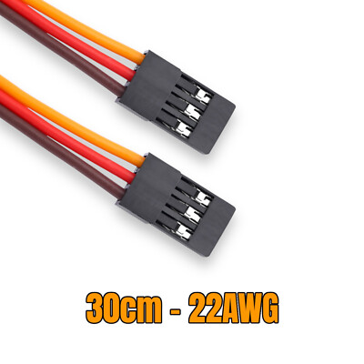 10 JR Servo Patch Kabel 30cm 22AWG Patchkabel Servokabel Male Stecker zu Stecker