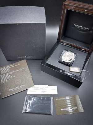Maurice Lacroix Pontos Decentrique PT6318 Moonphase Automatic Watch - FULL KIT