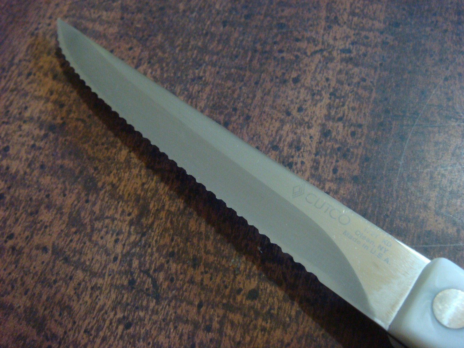 Cutco White Handle Trimmer knife with sheath eBay