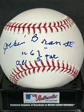 JACKIE BRANDT  BALTIMORE ORIOLES  1961 ALL STAR   SIGNED OML BASEBALL