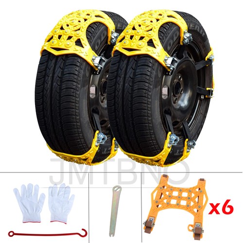 6x Wheel Tire Snow Antiskid Chains For Ford Escape Emergency Winter