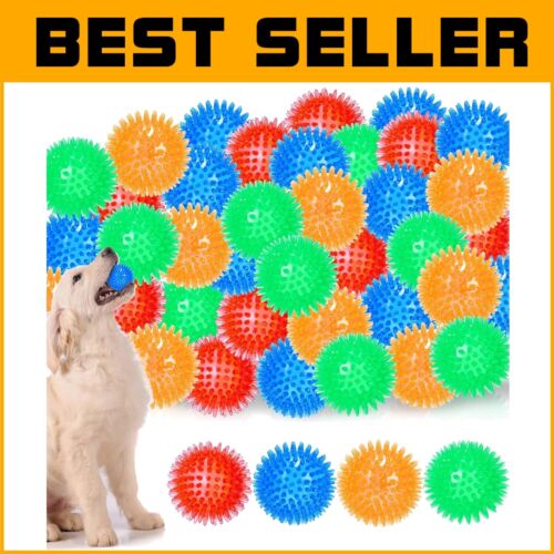 36 Pcs Colorful Squeaky Dog Balls - Safe 2.5 Inch Chew Toys for Puppies