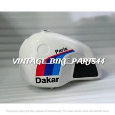 BMW R80 GS Paris Dakar serbatoio benzina 32 litri in acciaio verniciato bianco