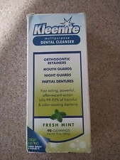 Kleenite Multipurpose Dental Cleanser Fast Acting Powerfull Fresh Mint 9oz