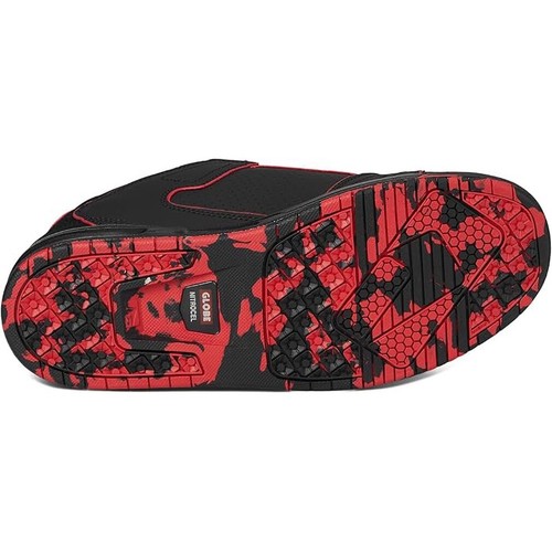 GLOBE SABRE Zapatilla Deportiva Unisex Skateboard Negro Rojo Mosaico 2025 - Imagen 8 de 9