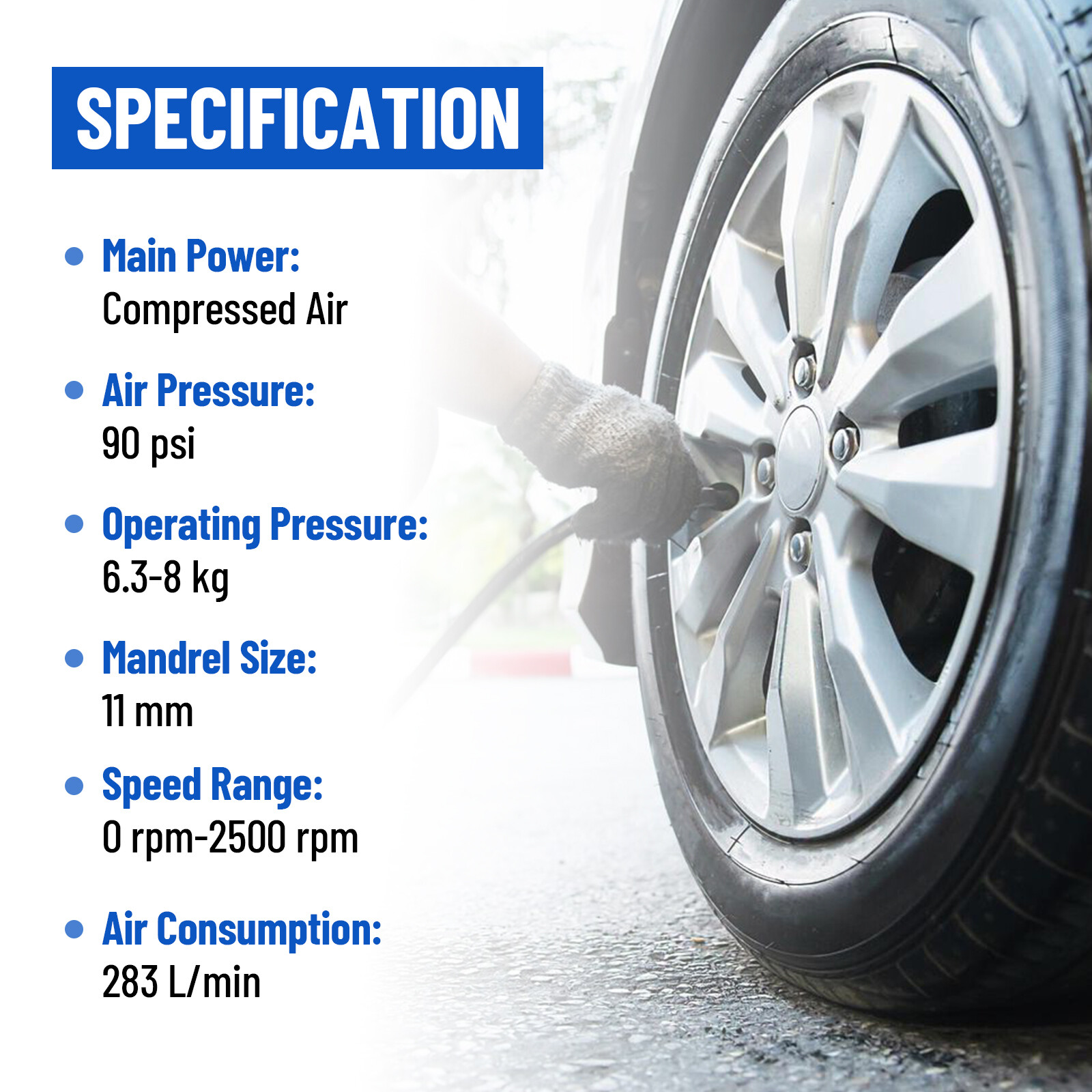 Tire Repair Set Includes 2500Rpm Low Speed Air Tire Buffer Tire Patch Roller Tir