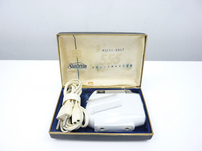 SUNBEAM 555 Shavemaster Elektro-Rasierer von 1955 im orig Etui - funktioniert !!