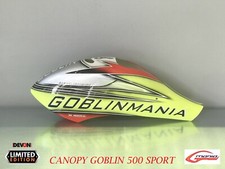 ricambi di elicottero elettrico radiococomandato rc canopy capottina goblin 500
