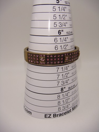 LOT OF TWO HEIDI DAUS CLAMPER BANGLE BRACELETS PINK LAVENDER RHINESTONES ESTATE - Picture 4 of 16