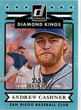 2015 Panini Donruss - Diamond Kings Andrew Cashner #23 Stat Line Season /255