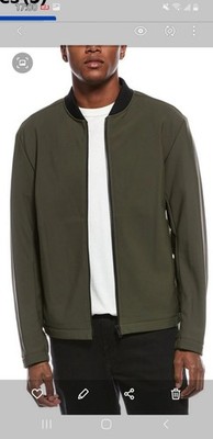 ジャケット・アウター theory Theory Bomber Jacket Lined Full Zip Dark Olive/Black Men's XS | eBay