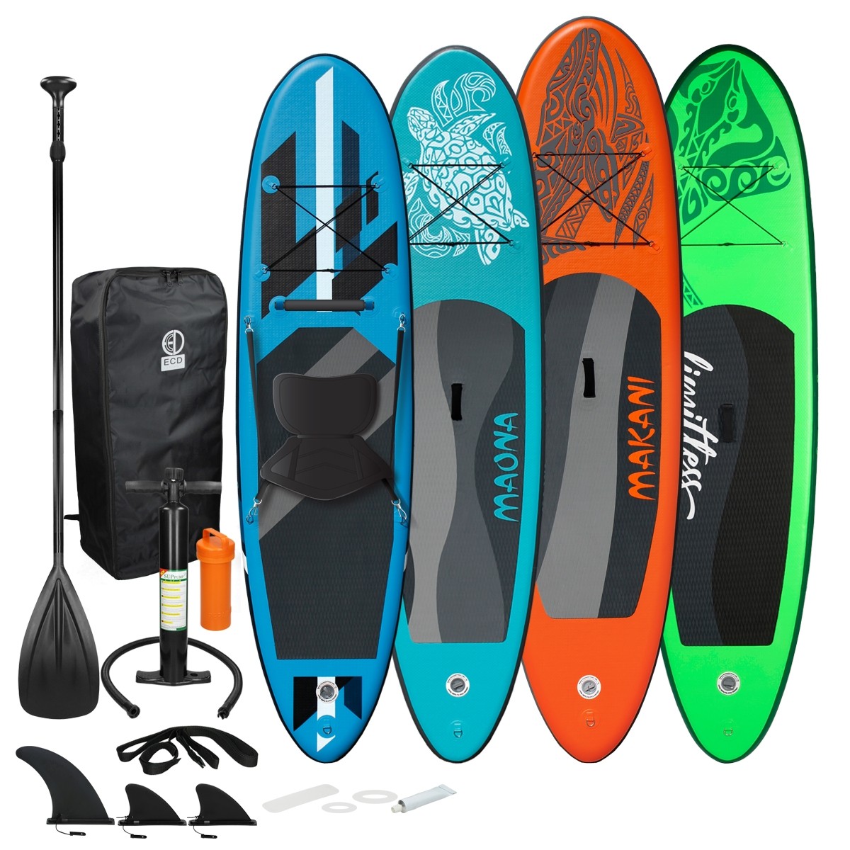 Tabla hinchable SUP paddle surf PVC a elegir para adulto o niño, con accesorios